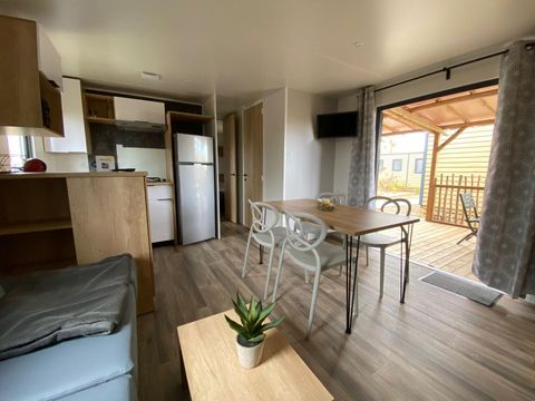 MOBILHOME 6 personnes - Premium 3 chambres 37m² - 2 salles de bain + TV