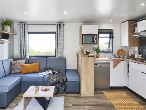 Mobilhome 6 personnes - Mobil-home Premium 3 chambres 37m² - 2 salles de bain + TV 6 pers + CLIM