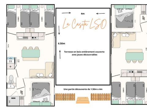 MOBILHOME 12 personnes - Tribu "La Casita"