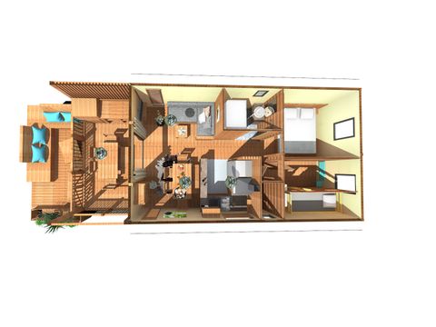 MOBILHOME 5 personnes - LODGE DE L'ETANG (PREMIUM+)