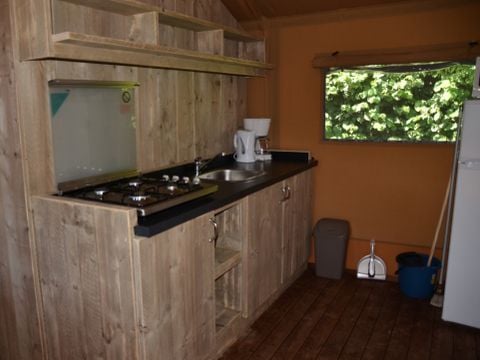 Tente en toile et en bois 6 personnes - TENTE SAFARI (PREMIUM)