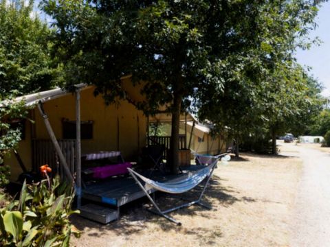 Tente en toile et en bois 6 personnes - TENTE SAFARI (PREMIUM)