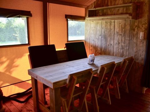 Tente en toile et en bois 6 personnes - TENTE SAFARI (PREMIUM)