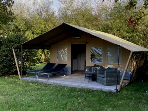 Tente en toile et en bois 5 personnes - Tente Wood 5pers (Premium)