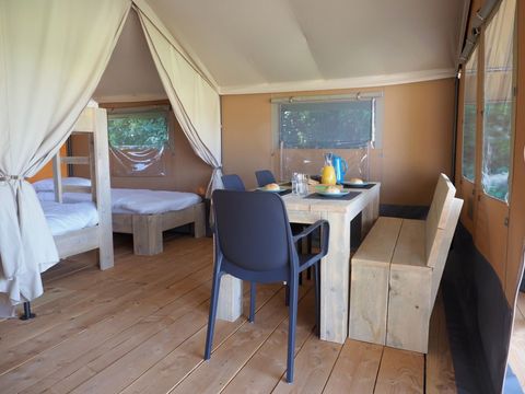 Tente en toile et en bois 5 personnes - Tente Wood 5pers (Premium)