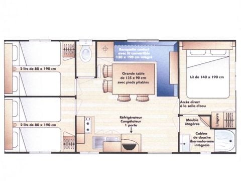 MOBILHOME 8 personnes - super titania