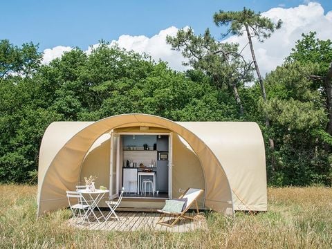 TENTE TOILE ET BOIS 4 personnes - Bungalow Coco sweet