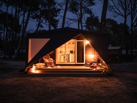 Tente en toile et en bois 4 personnes - Coco sweet salle d'ô