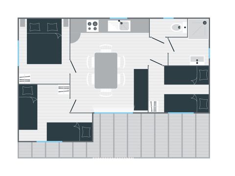 CHALET 6 personnes - CHALET OROUET CONFORT 3 chambres  35m² 