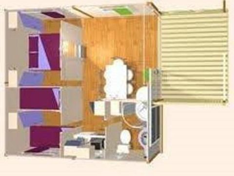 CHALET 5 personnes - Confort 30m² - 2 chambres