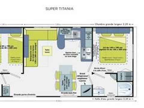MOBILHOME 4 personnes - Standard 30m² - 2 chambres
