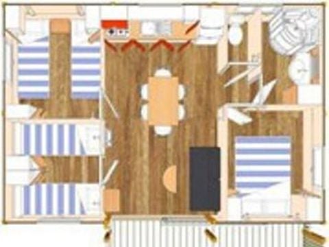 CHALET 6 personnes - Confort 35m² - 3 chambres