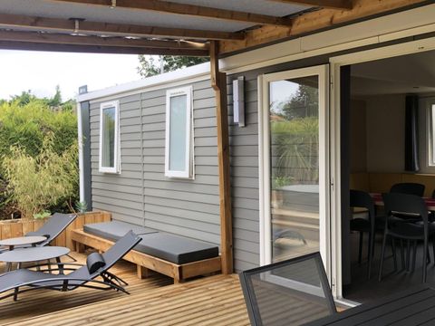 MOBILHOME 6 personnes - Premium 43 m² + spa privatif
