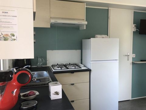 Mobilhome 4 personnes - Mobil-home Premium 34 m² - 2 chambres + 2 salles de bains + terrasse semi-couverte + spa privatif