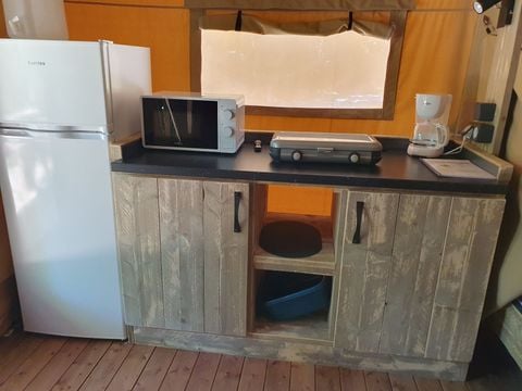 Tente en toile et en bois 4 personnes - Tente Lodge 2ch. 20m2 (2025)