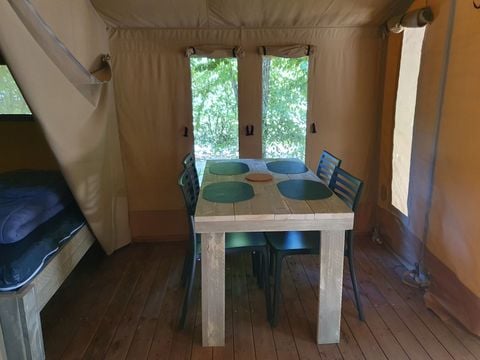 Tente en toile et en bois 4 personnes - Tente Lodge 2ch. 20m2 (2025)