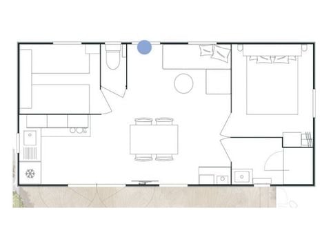 Mobilhome 7 personnes - Evasion 2 chambres 30m²