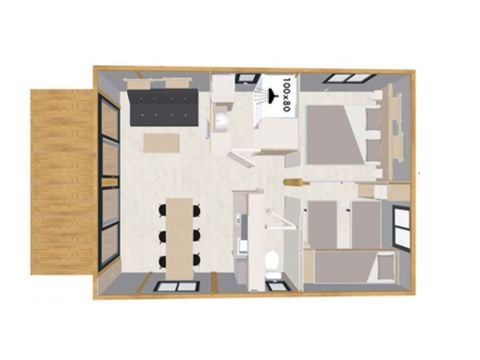 CHALET 5 personnes - Evasion 2 chambres 25m²