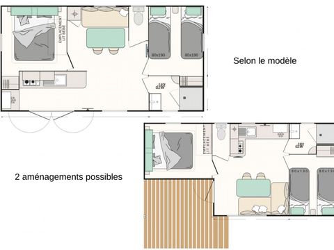 MOBILHOME 7 personnes - Evasion 2 chambres 28m²