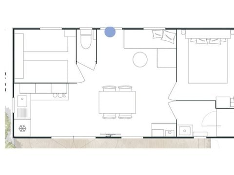 MOBILHOME 6 personnes - EVASION - 2 chambres - TV