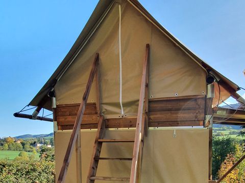 Tente en toile et en bois 2 personnes - Tente Bivouac Standard - 5m²