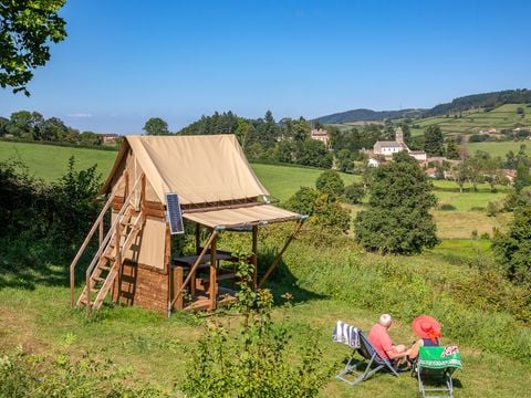 Tente en toile et en bois 2 personnes - Tente Bivouac Standard - 5m²