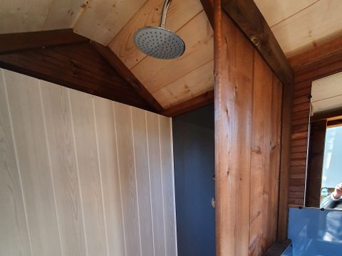 Tente en toile et en bois 4 personnes - Tente écolodge Standard 20m² - 2 chambres - terrasse couverte