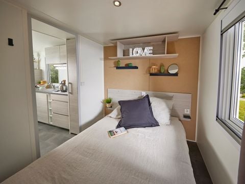 MOBILHOME 6 personnes - Mobil-home Premium 35m² - 3 chambres - Vue château - terrasse couverte - Climatiseur