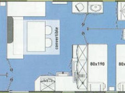 MOBILHOME 5 personnes - CONFORT PLUS 27 m²
