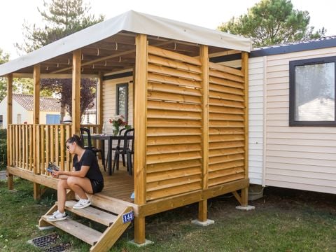 MOBILHOME 4 personnes - Mobil-home Modulo 2 chambres avec terrasse 1/4 pers