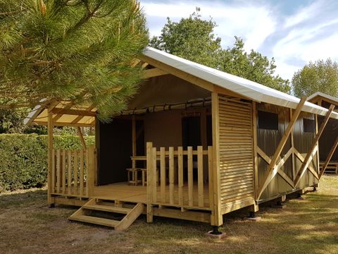 TENTE TOILE ET BOIS 4 personnes - Lodge cambodgia 2 chambres