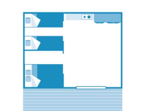 TENTE TOILE ET BOIS 6 personnes - Tente 5p 2ch **