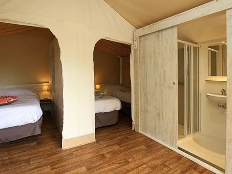 Tente en toile et en bois 4 personnes - Lodge Maasai (MA4)