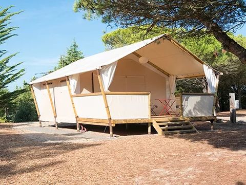 Tente en toile et en bois 4 personnes - Lodge Maasai (MA4)