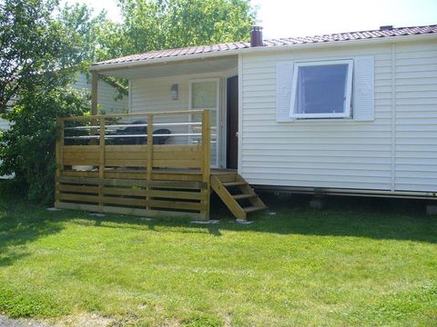 MOBILHOME 4 personnes - LOCATION MOBILHOME TI 26m² avec terrasse semi-couverte (2 chambres) 4 pers. CONFORT 4 pers
