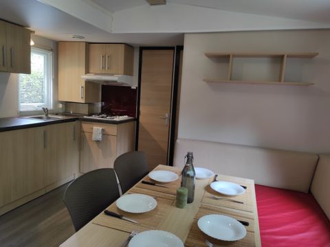MOBILHOME 6 personnes - LOCATION MOBILHOME TI 32m² avec terrasse semi-couverte (3 chambres) ECO 6 pers