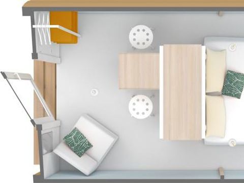 HÉBERGEMENT INSOLITE 2 personnes - Coco Sweet 1 chambre sans sanitaires (sanitaires communs du camping) 2 pers