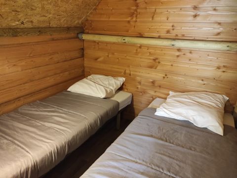 TENTE 7 personnes - LOCATION TENTE LODGE 24m² (3 chambres + mezzanine) 7 pers