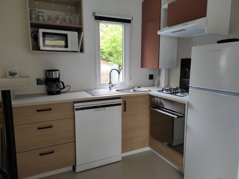 MOBILHOME 8 personnes - LOCATION MOBILHOME 40M² (3 chambres - 2 SDB) PREMIUM TV CLIMATISATION LAVE VAISSELLE 6/8 pers