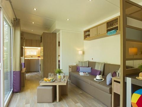 MOBILHOME 8 personnes - LOCATION MOBILHOME 40M² (3 chambres - 2 SDB) PREMIUM TV CLIMATISATION LAVE VAISSELLE 6/8 pers