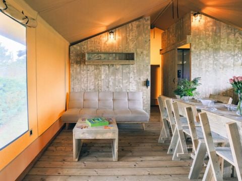 TENTE TOILE ET BOIS 8 personnes - SAFARI LODGE 7/8 personnes