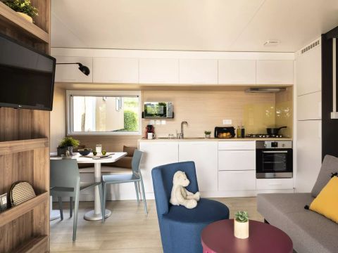 MOBILHOME 5 personnes - Mobil-home PREMIUM 3 Pièces 5 Personnes Climatisé + TV 2 Sdb