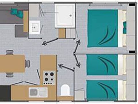 MOBILHOME 4 personnes - Confort Vue Mer - 2 chambres