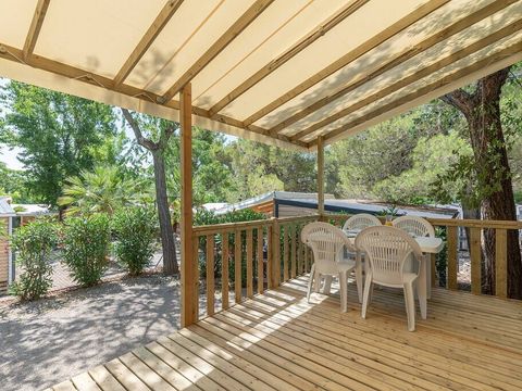 MOBILHOME 6 personnes - Comfort | 3 Ch. | 6 Pers. | Terrasse surélevée | Clim.