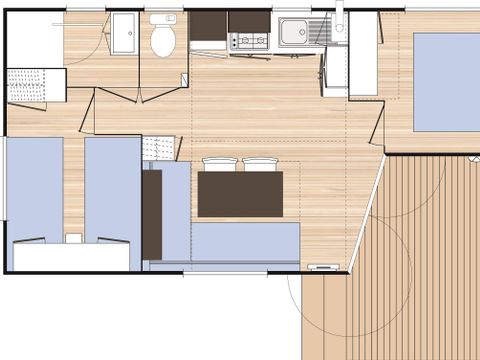 MOBILHOME 4 personnes - Escapade Confort