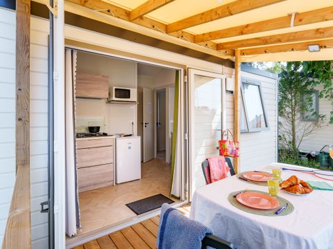 Mobilhome 2 personnes - Escale 20m² - 1 chambre - Télévision