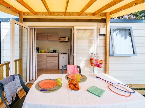 Mobilhome 2 personnes - Escale 20m² - 1 chambre - Télévision