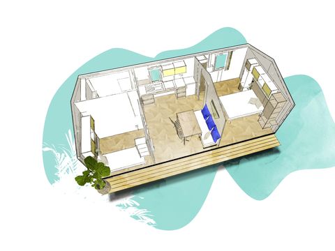 MOBILHOME 4 personnes - MOBIL HOME PMR 