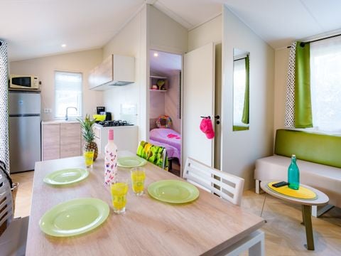 MOBILHOME 4 personnes - Mobil-home Escapade Premium 27m² - 2 chambres + télévision