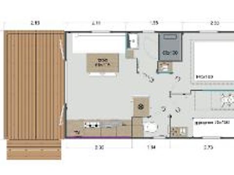 MOBILHOME 6 personnes - Mobil home Confort 2 chambres